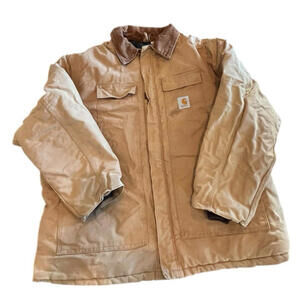 Carhartt Vintage Arctic Traditional Quilt Lined Duck Chore Jacket Sz 54 3XL USA